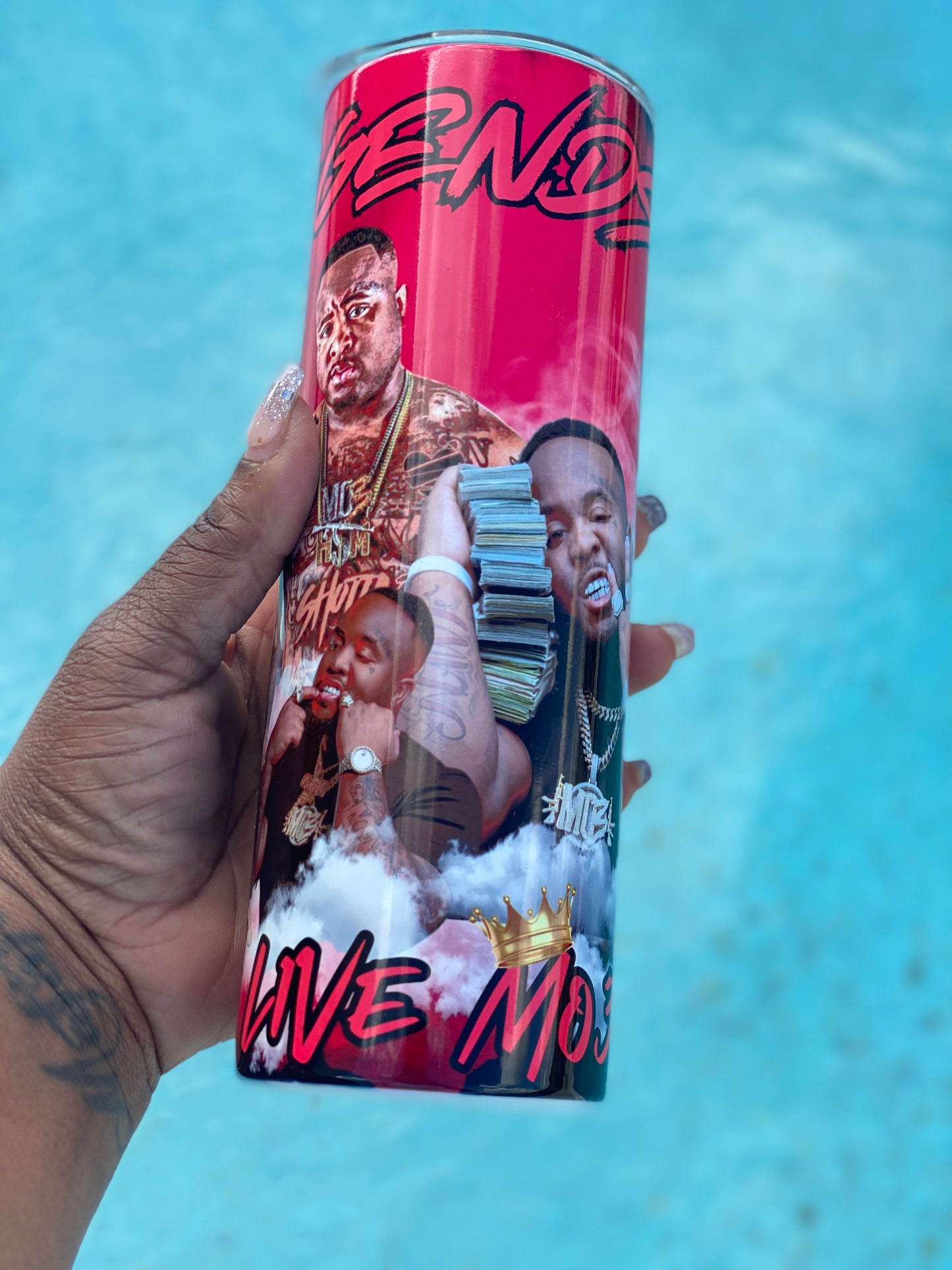 Legends Never Die MO3 tumbler