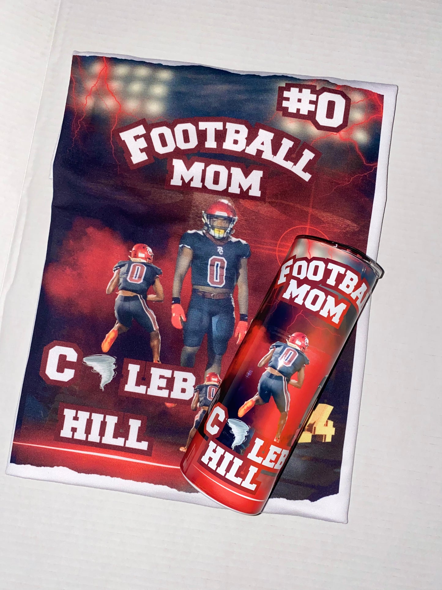 Football tee/Tumbler bundle