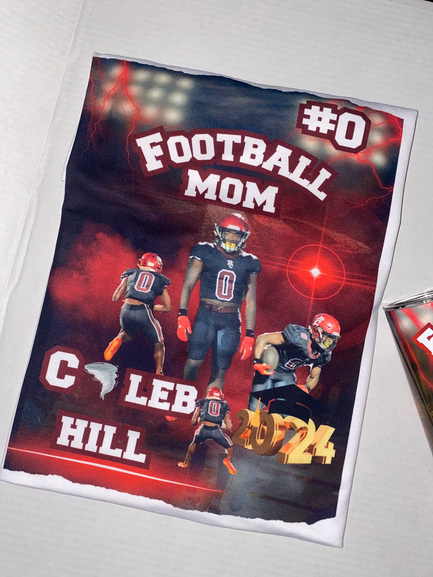 Football tee/Tumbler bundle