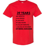 39TH Birthday Tee