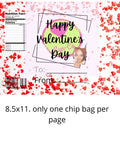 Valentine's Day Party Chip/Juice Pouch design