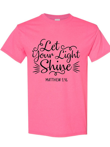 Let Your Light Shine tee