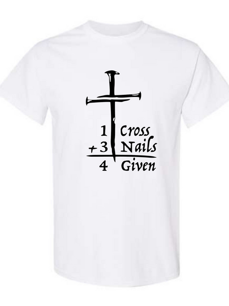 1 Cross+ 3 Nails tee