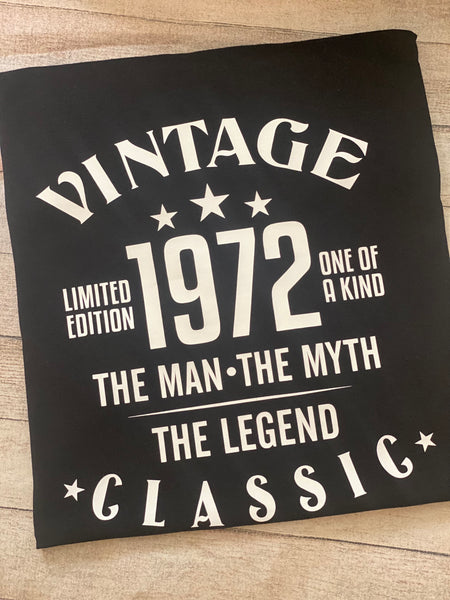 Men’s Vintage Birthday tee